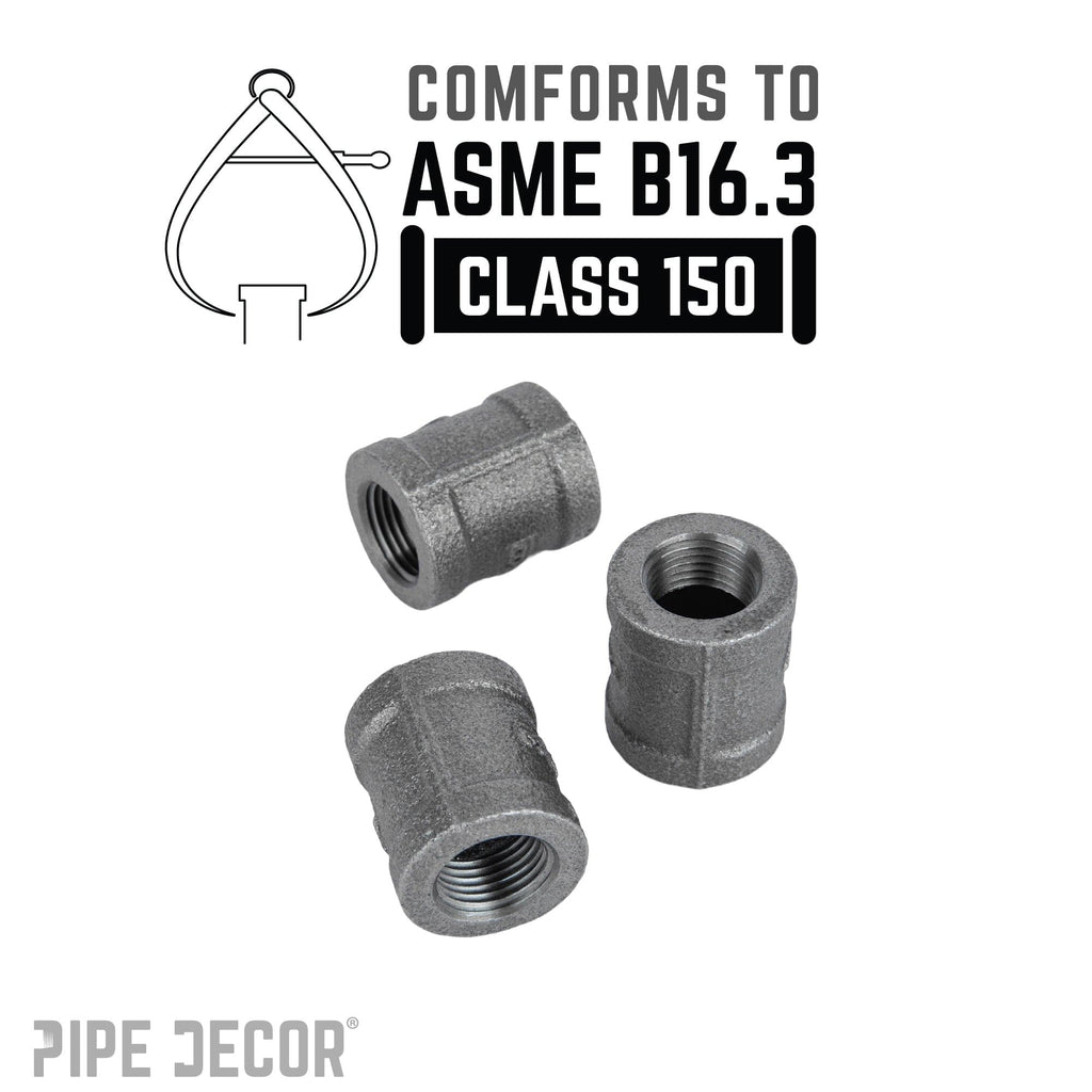 1/2 in. Black Coupling