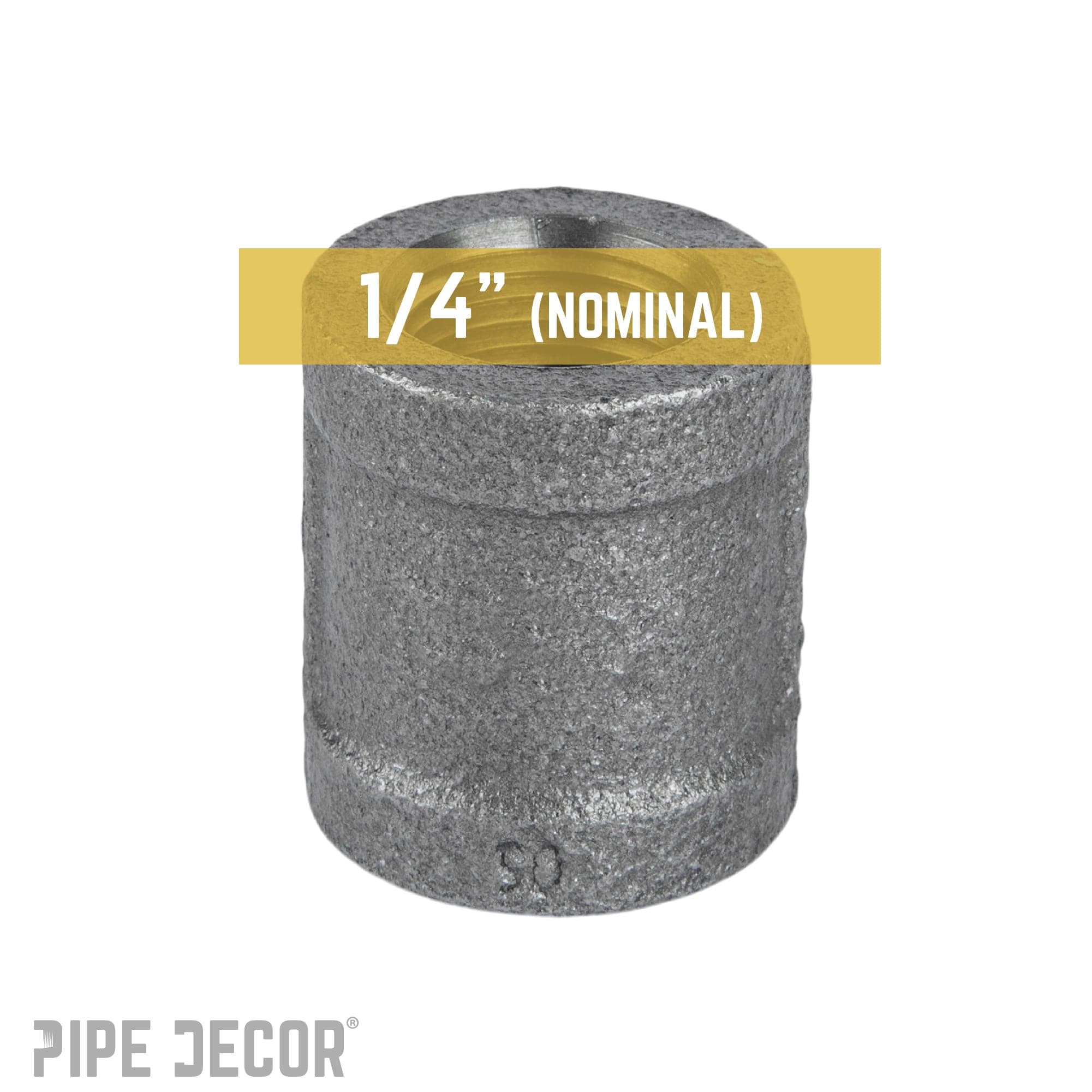 1/4 in. Black Coupling
