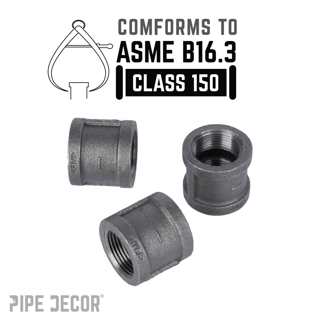 1 in. Black Coupling
