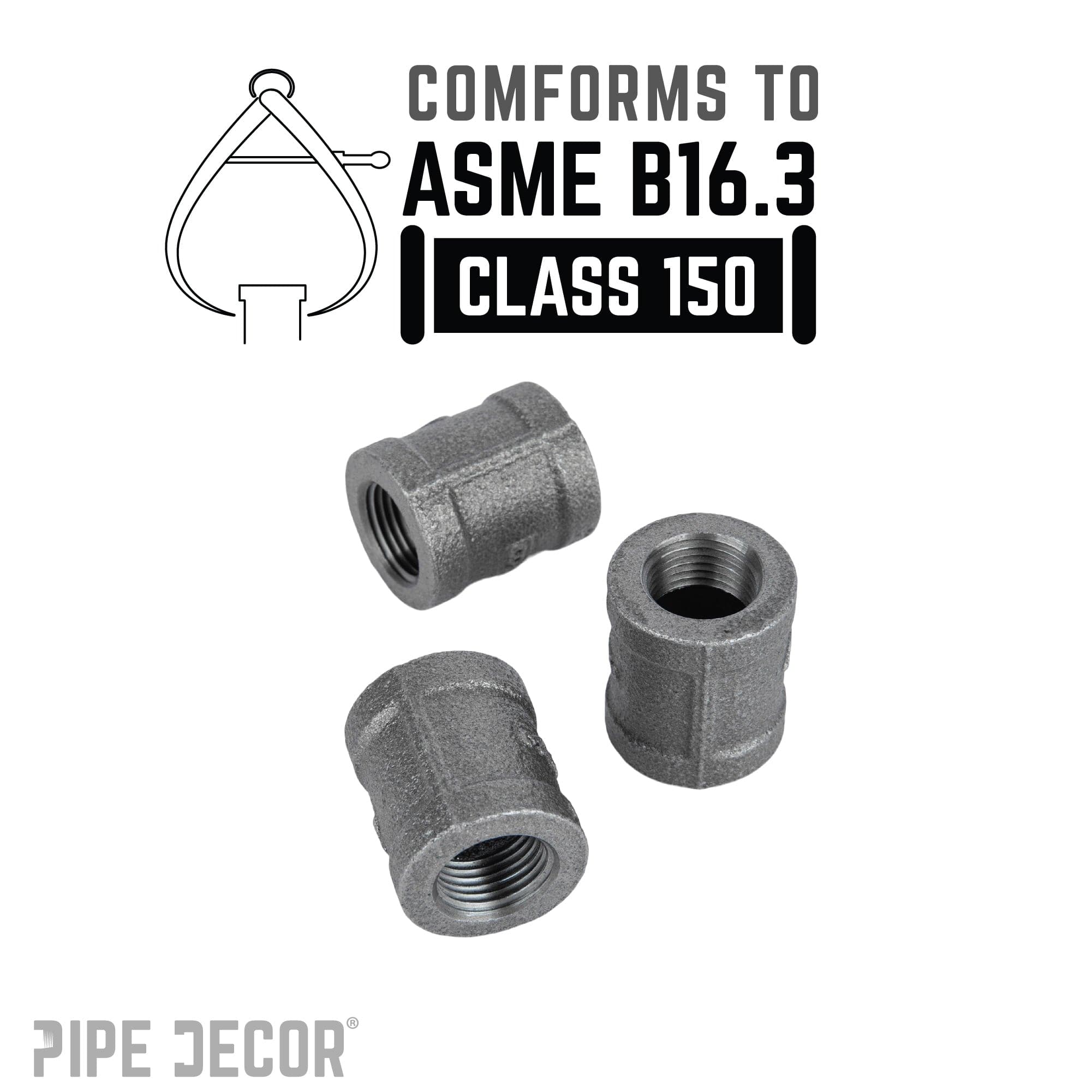 3/8 in. Black Coupling