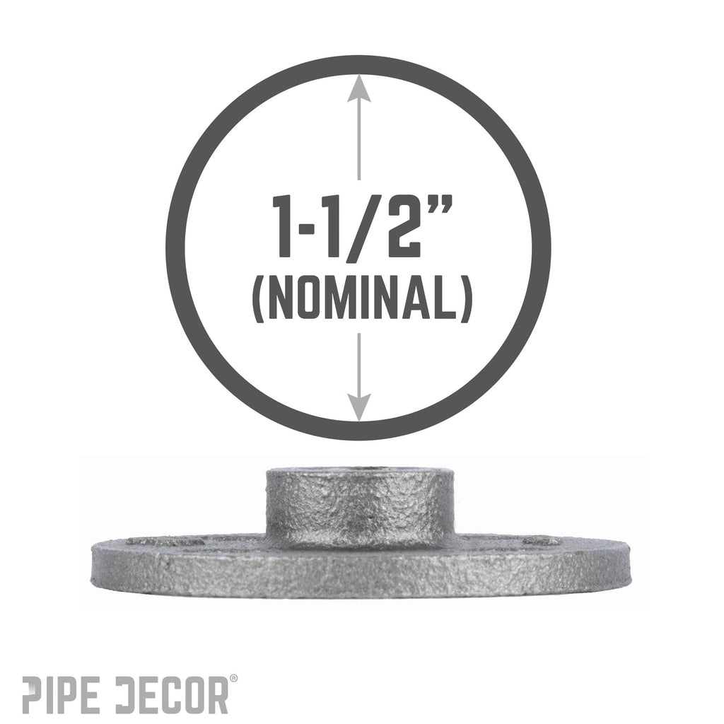 1 1/2 in. Black Floor Flange