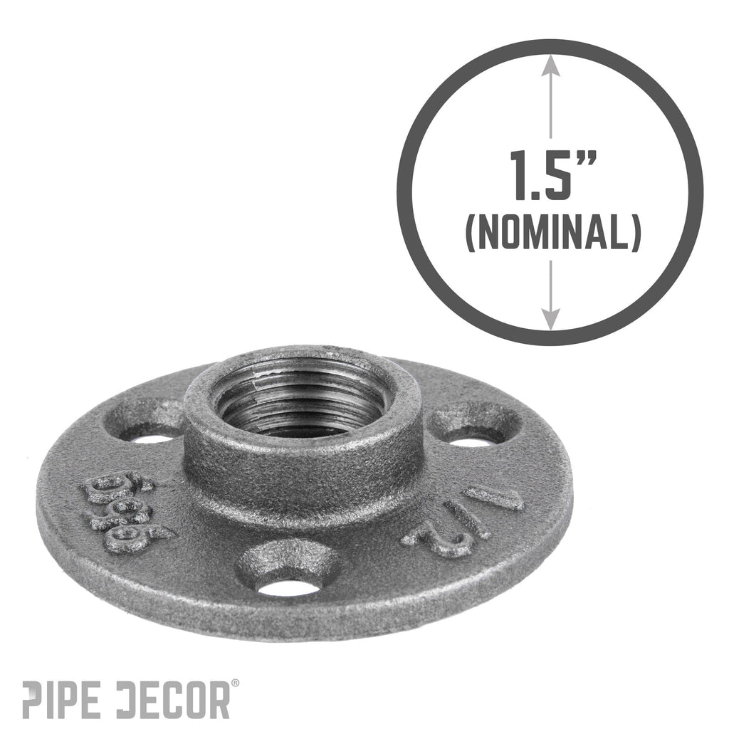 1/2 in. Black Mini Flange