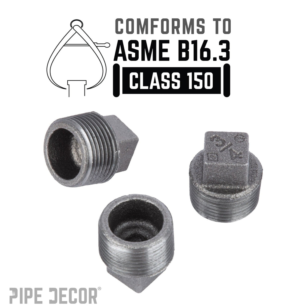 3/4 in. Black Plug