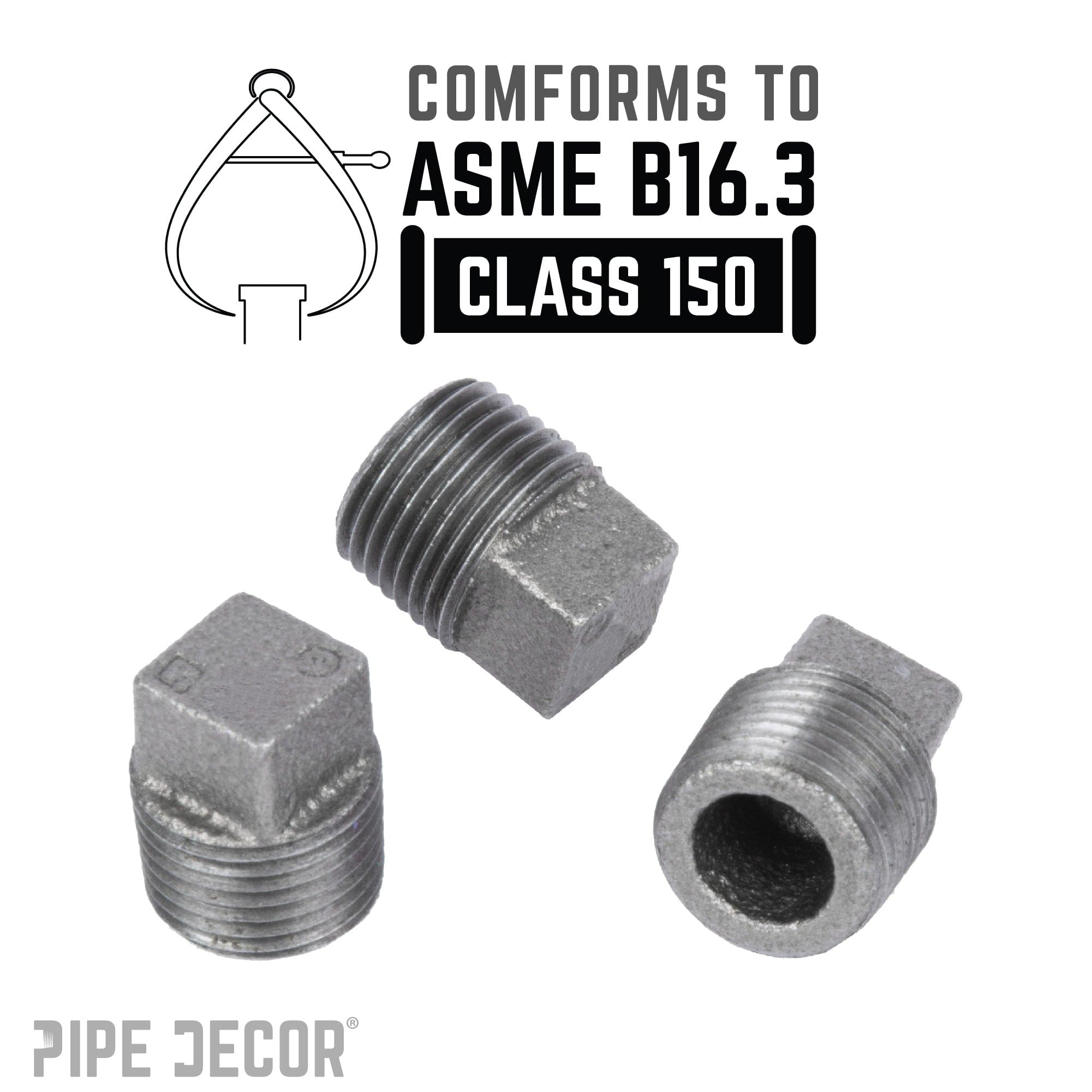 3/8 in. Black Plug