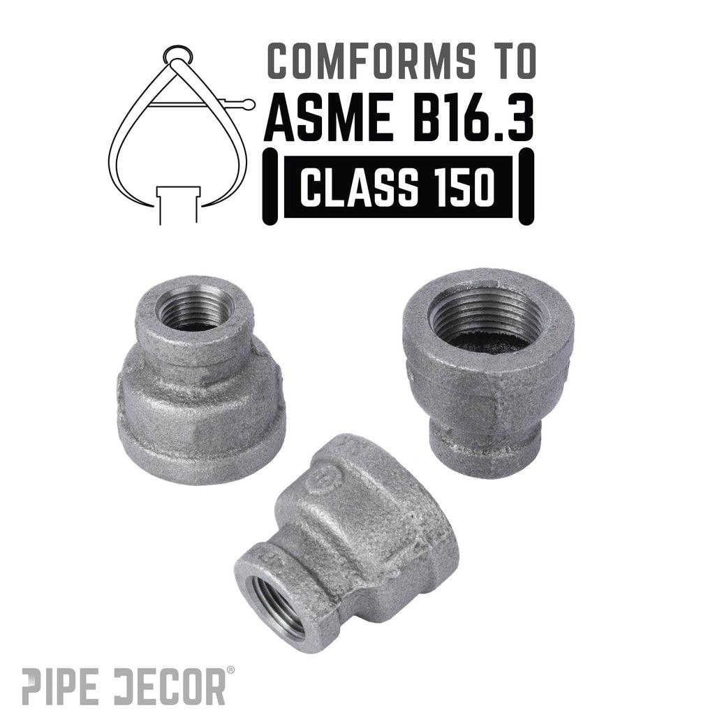 1 1/4 in. x 3/4 in. Black Reducing Coupling