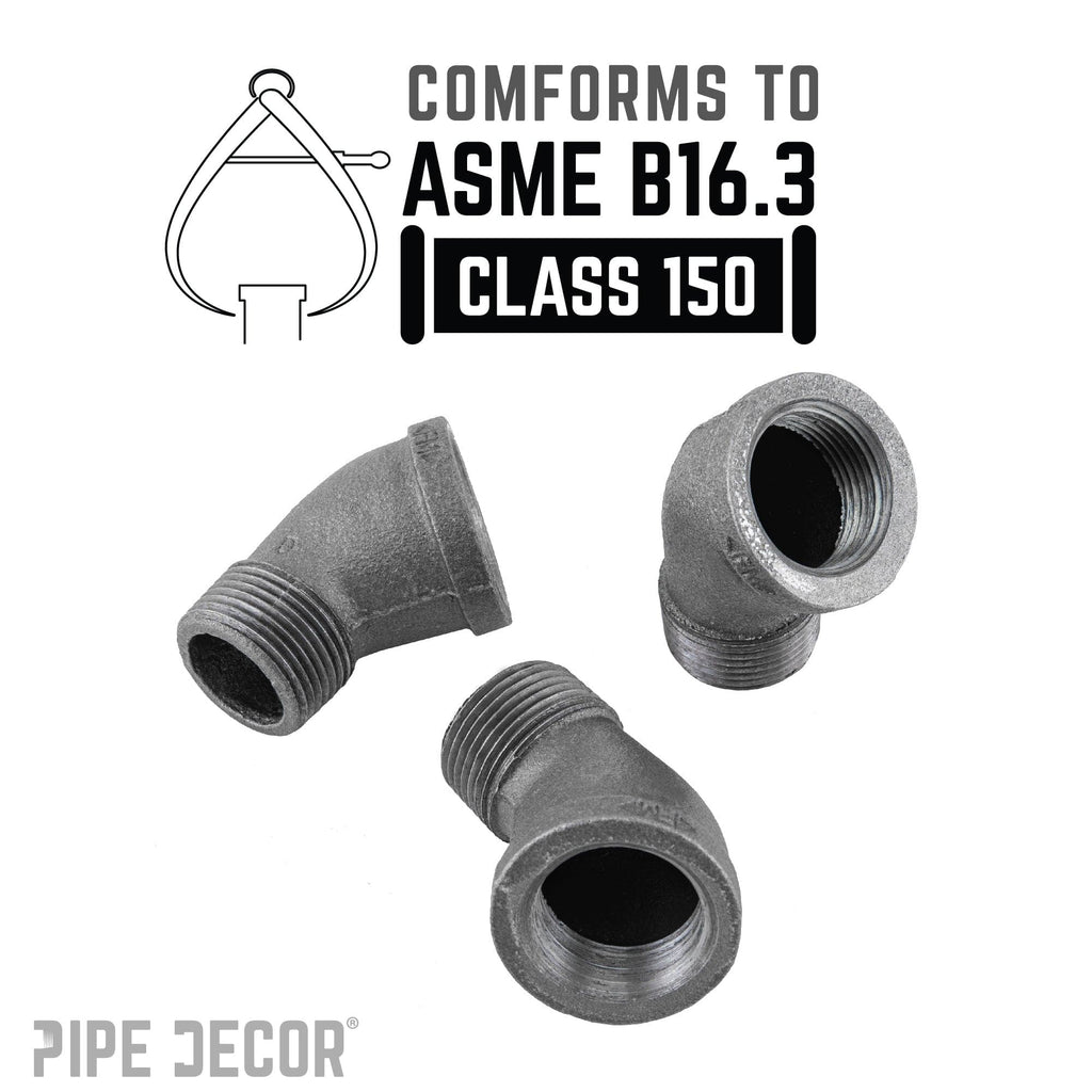 3/4 in. Black 45 Degree Street Elbow