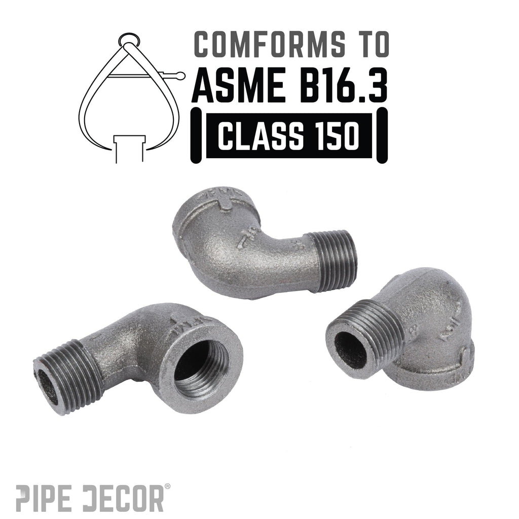 1/2 in. Black 90 Degree Street Elbow
