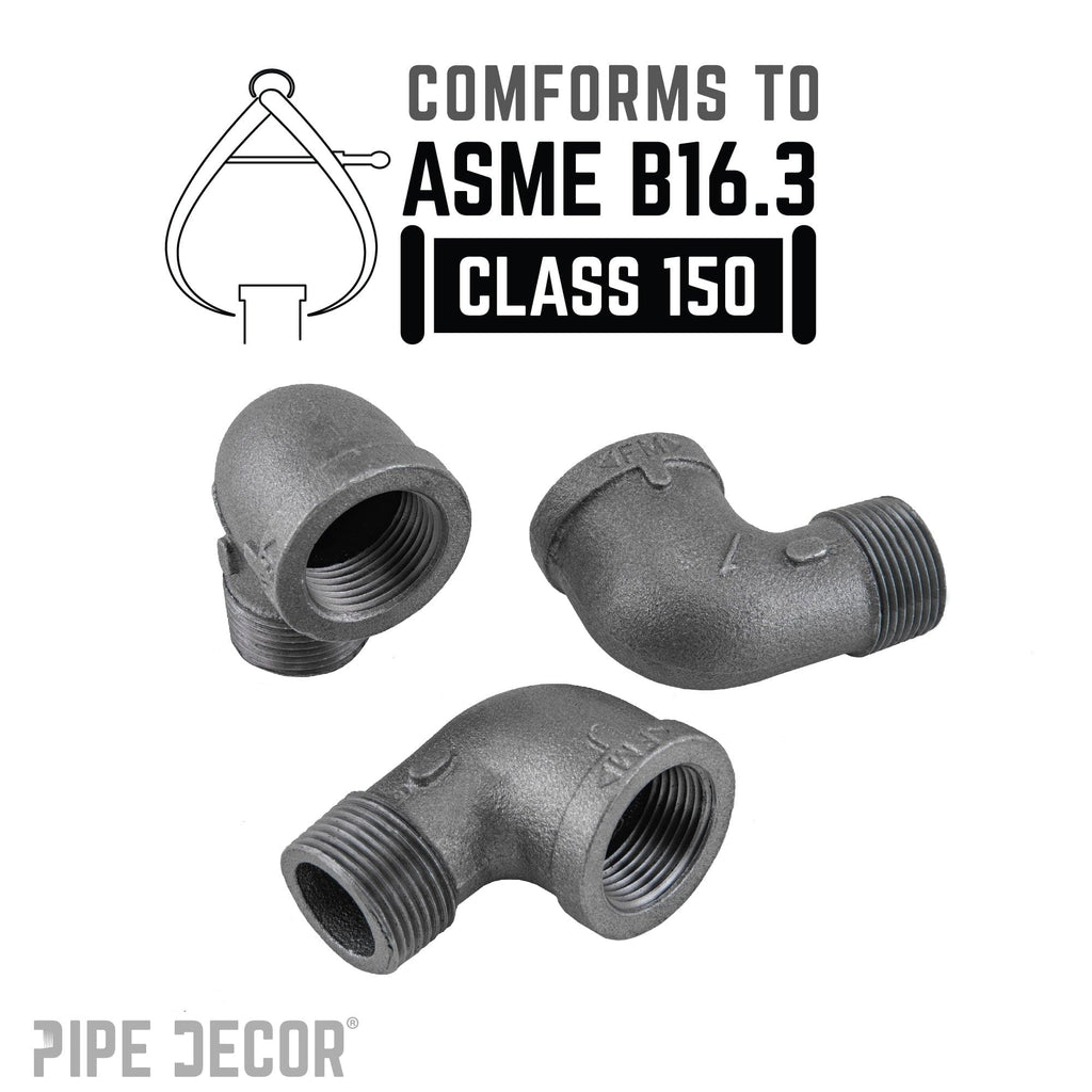 1 in. Black 90 Degree Street Elbow