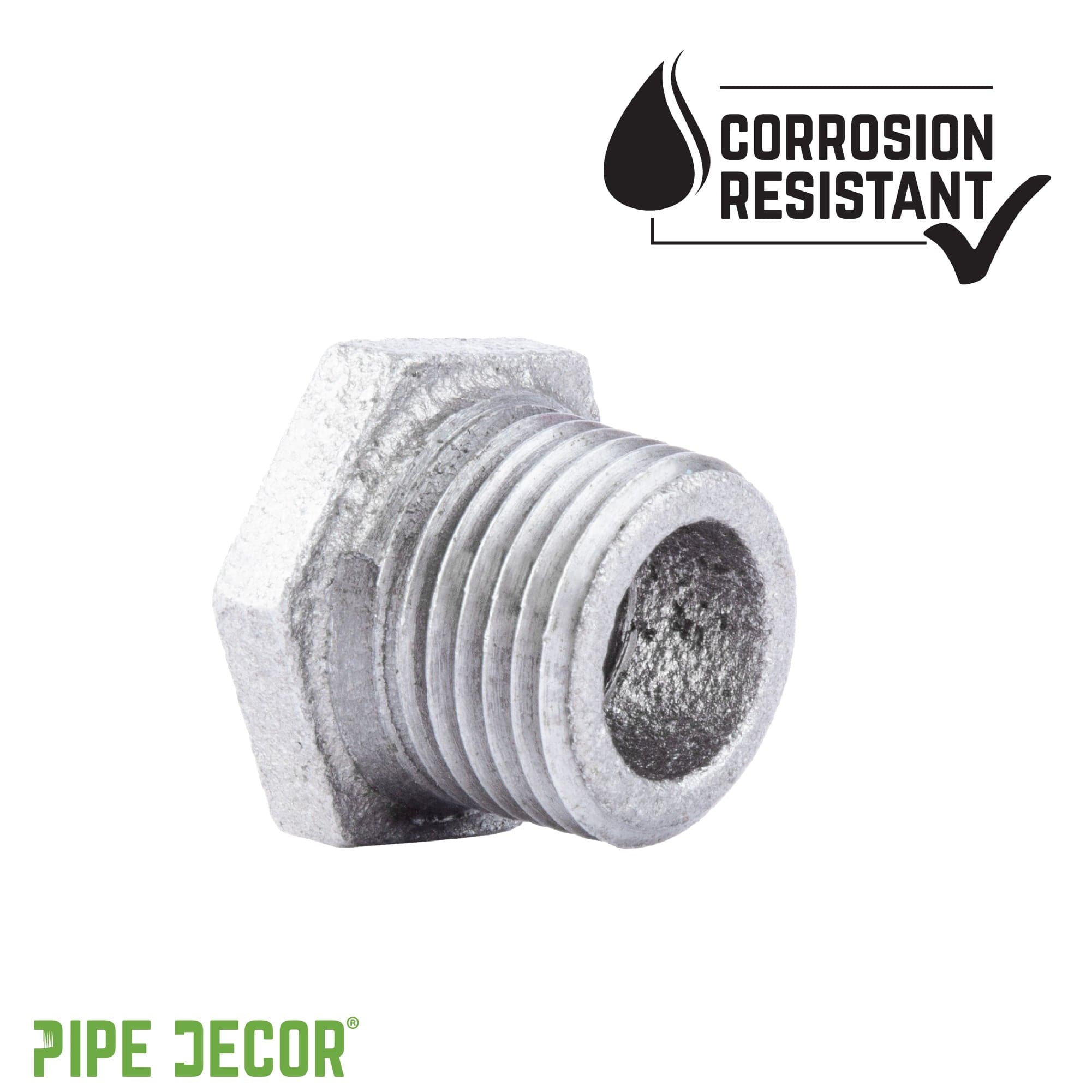 1/4 in. x  1/8 in. Galvanized Iron Bushing