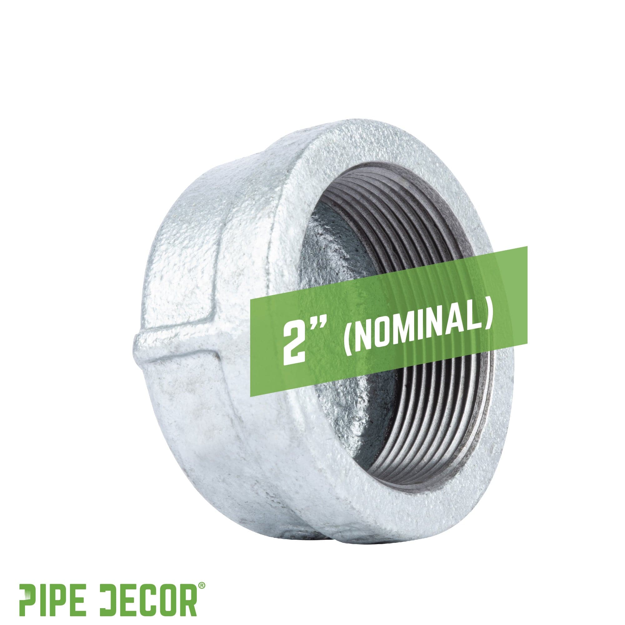 2 in. Galvanized Iron Cap