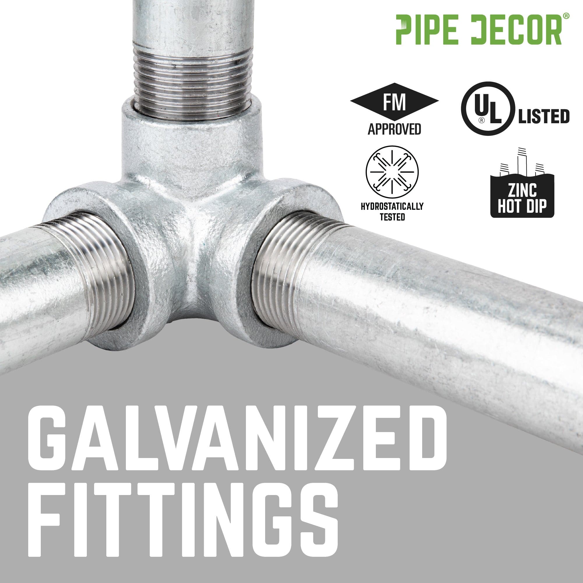 1 1/2 in. Galvanized Iron Compression Coupling
