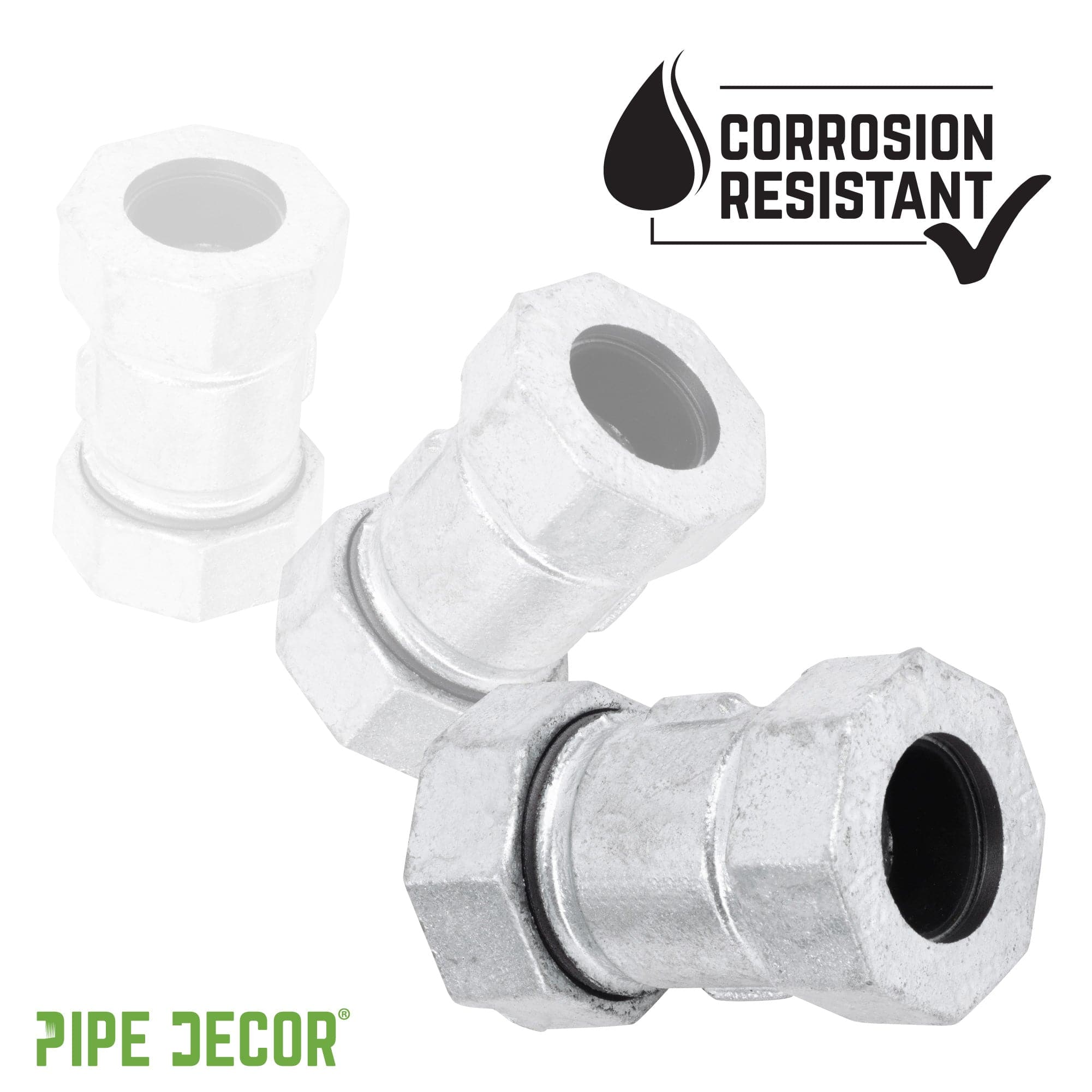 2 in. Galvanized Iron Compression Coupling