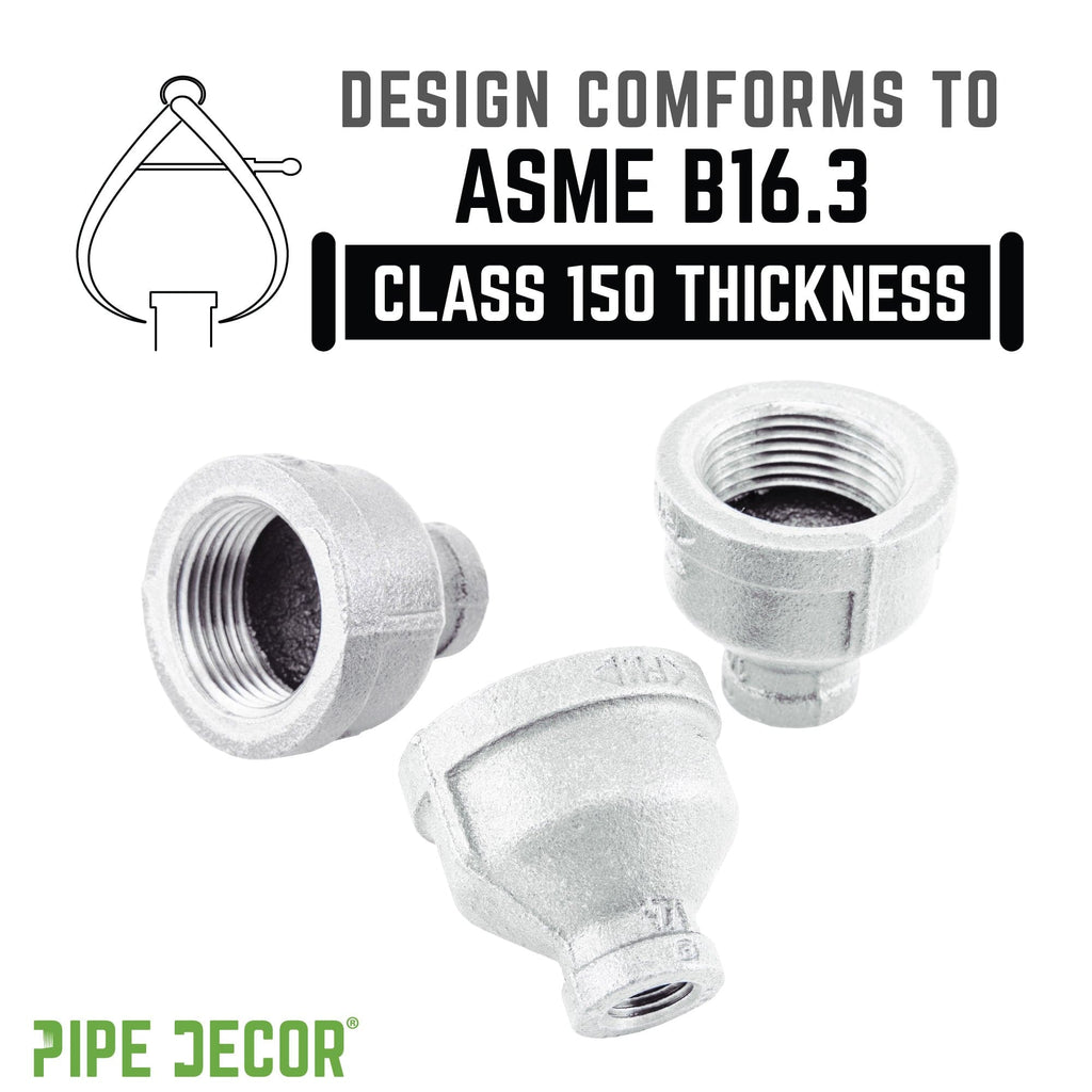 1 1/2 in. x 3/4 in. Galvanized Iron Reducing Coupling