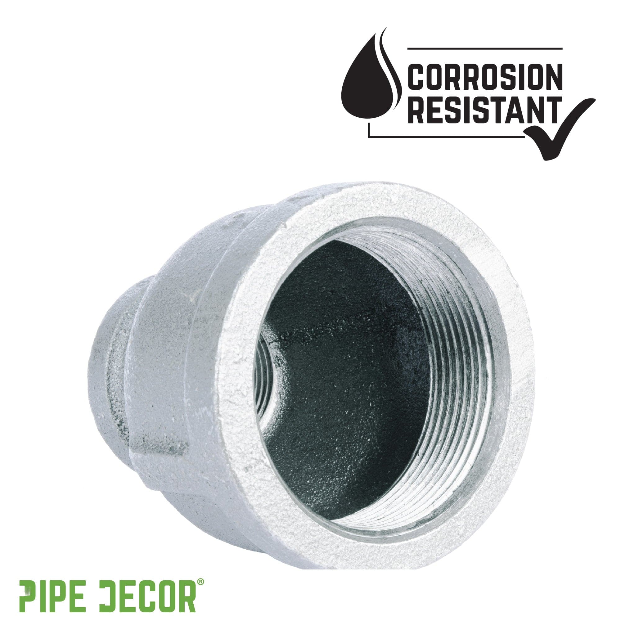 1 1/4 in. x 1/2 in. Galvanized Iron Reducing Coupling