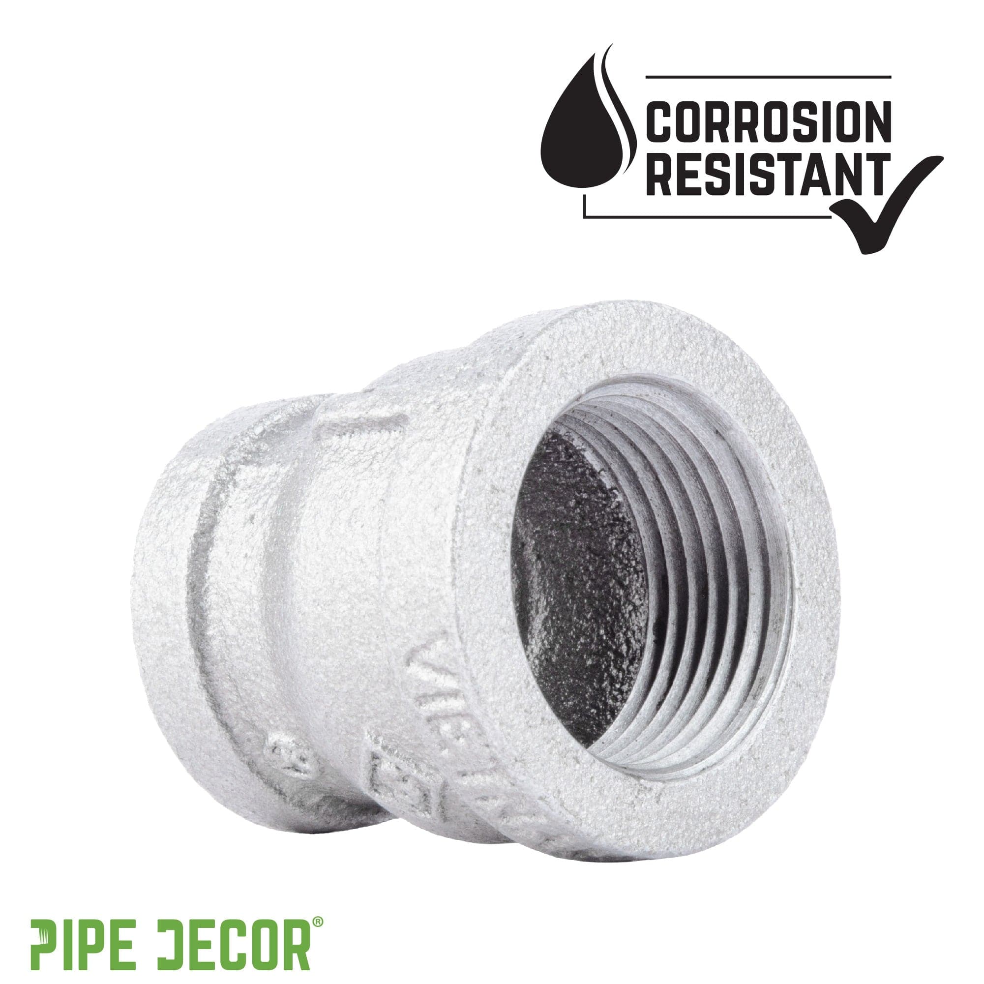 1 1/4 in. x 1 in. Galvanized Iron Reducing Coupling
