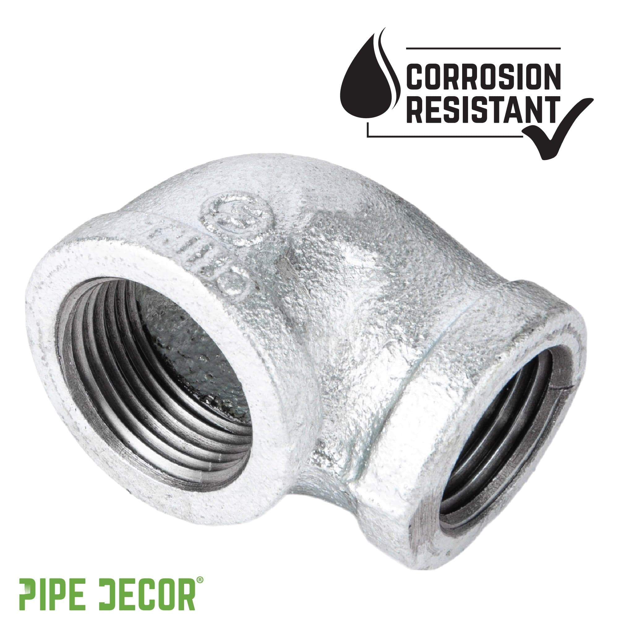 1 1/2 in. x 1 1/4 in. Galvanized Iron Reducing Elbow