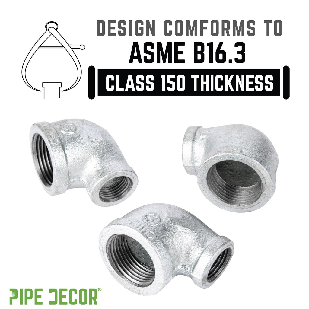1/2 in. x 1/4 in. Galvanized Iron Reducing Elbow