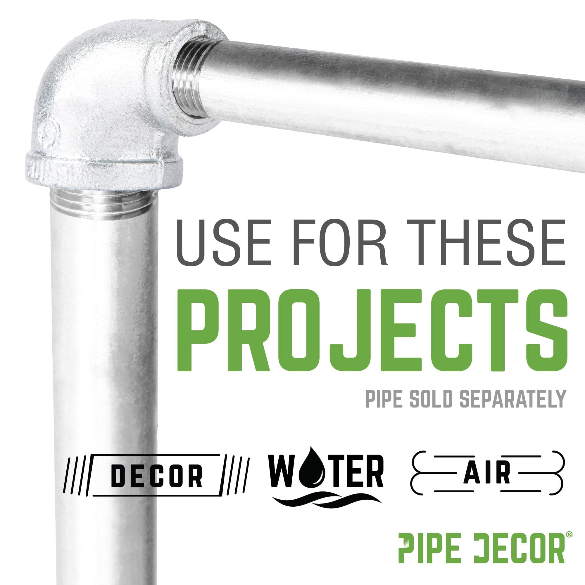 3/4 in. x 3/8 in. Galvanized Iron Reducing Elbow