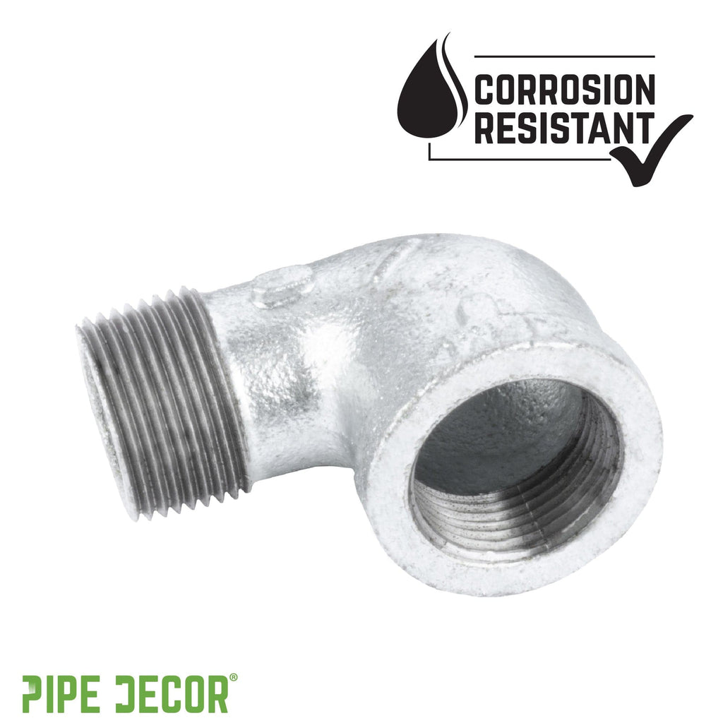 2 in. Galvanized Iron 90 Degree Street Elbow