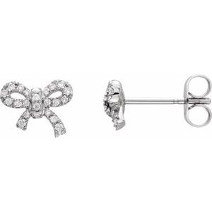 14K Rose Gold 1/5 CTW Natural Diamond Earrings – image 2