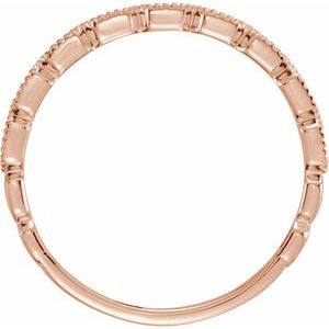 14K Rose Gold .08 CTW Natural Diamond Ring