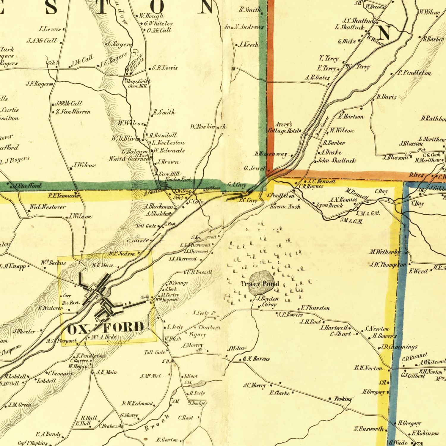 Vintage Map of Chenango County, New York 1855
