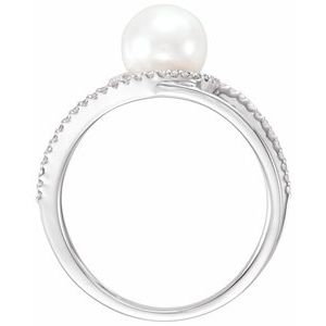 Pearl Negative Space Ring