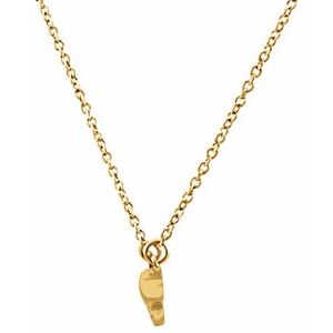 14K Yellow Gold .08 CTW Natural Diamond Bar 17.5" Necklace