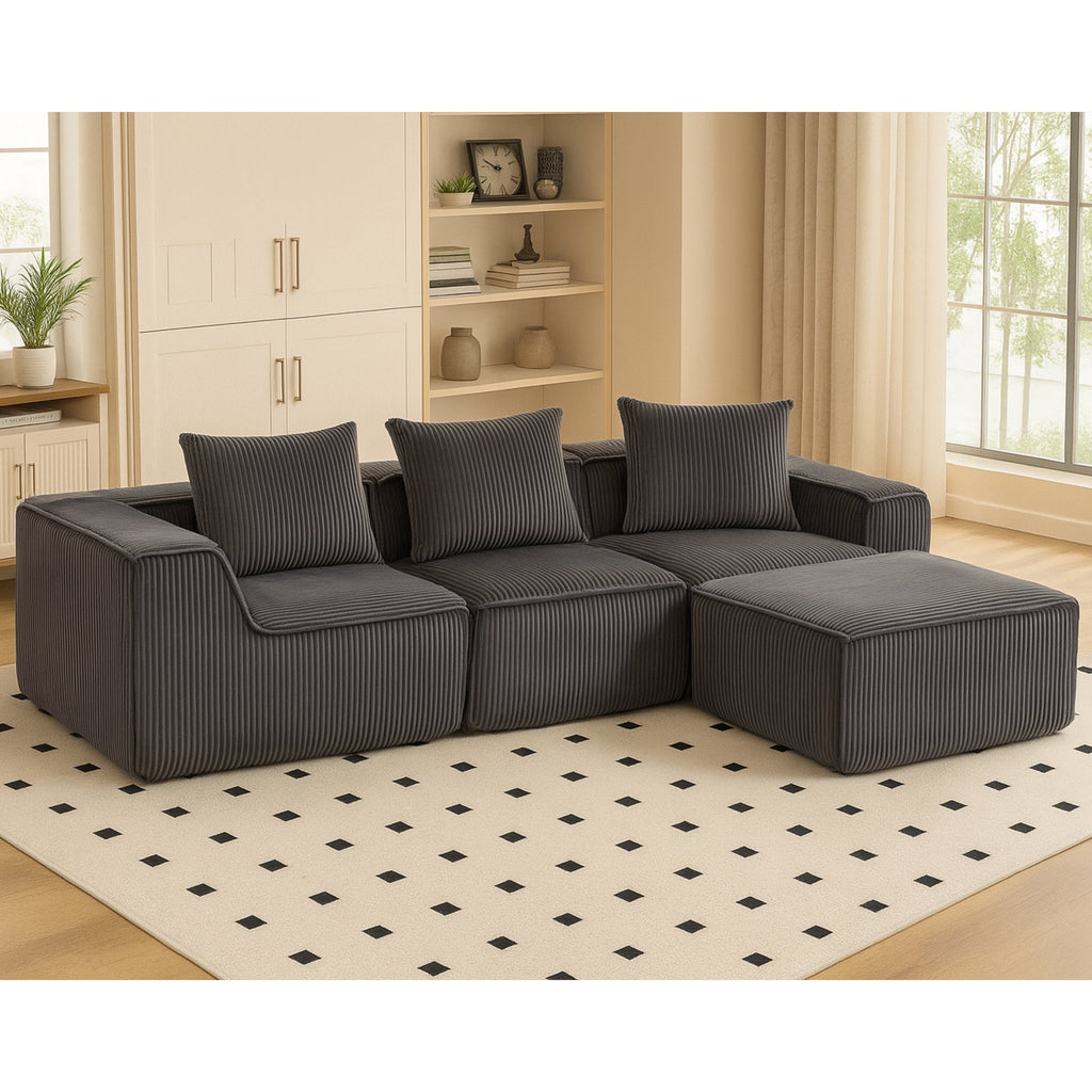 Multi person modular compression sofa that can be freely combined-33005-4
