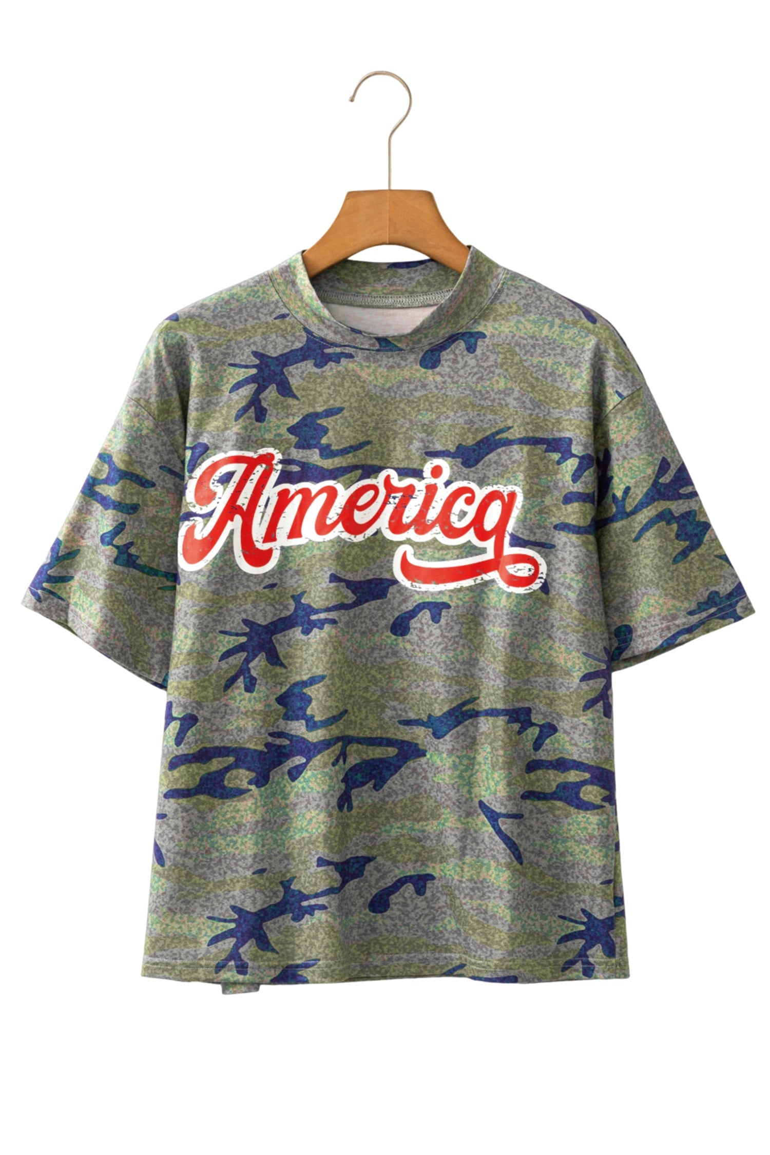 Camo America Patriotic Graphic Tee