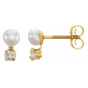 Youth Accented Pearl Earrings