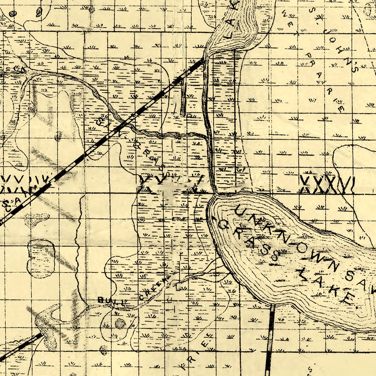 Vintage Map of Brevard County, Florida 1893