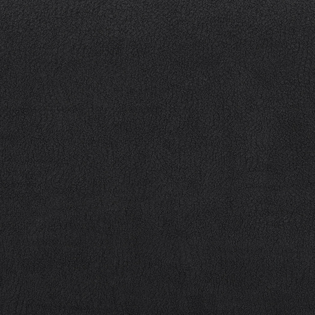 Curved Modular Sectional Sofa in Lamb's Wool Fabric, Modern Minimalist Style, Compressed (No Assembly Required), Comfy for Living Room & Bedroom - Black