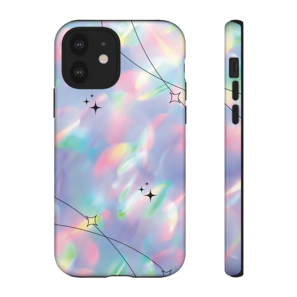 Gradient Pattern Stars Tough iPhone Case