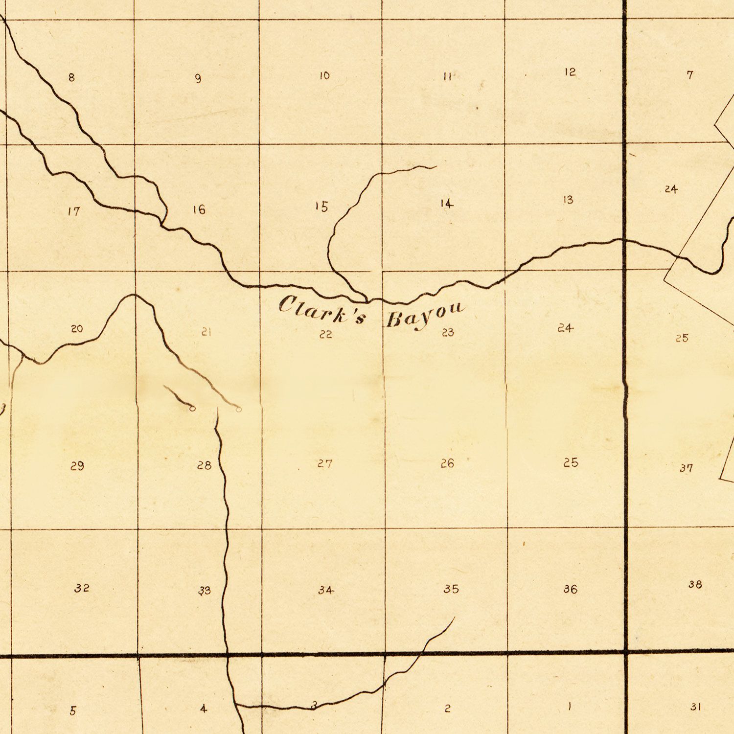 Vintage Map of Tensas Parish, Louisiana 1860
