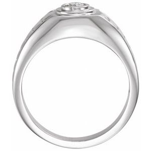 14K White Gold 1/4 CTW Natural Diamond Solitaire Ring