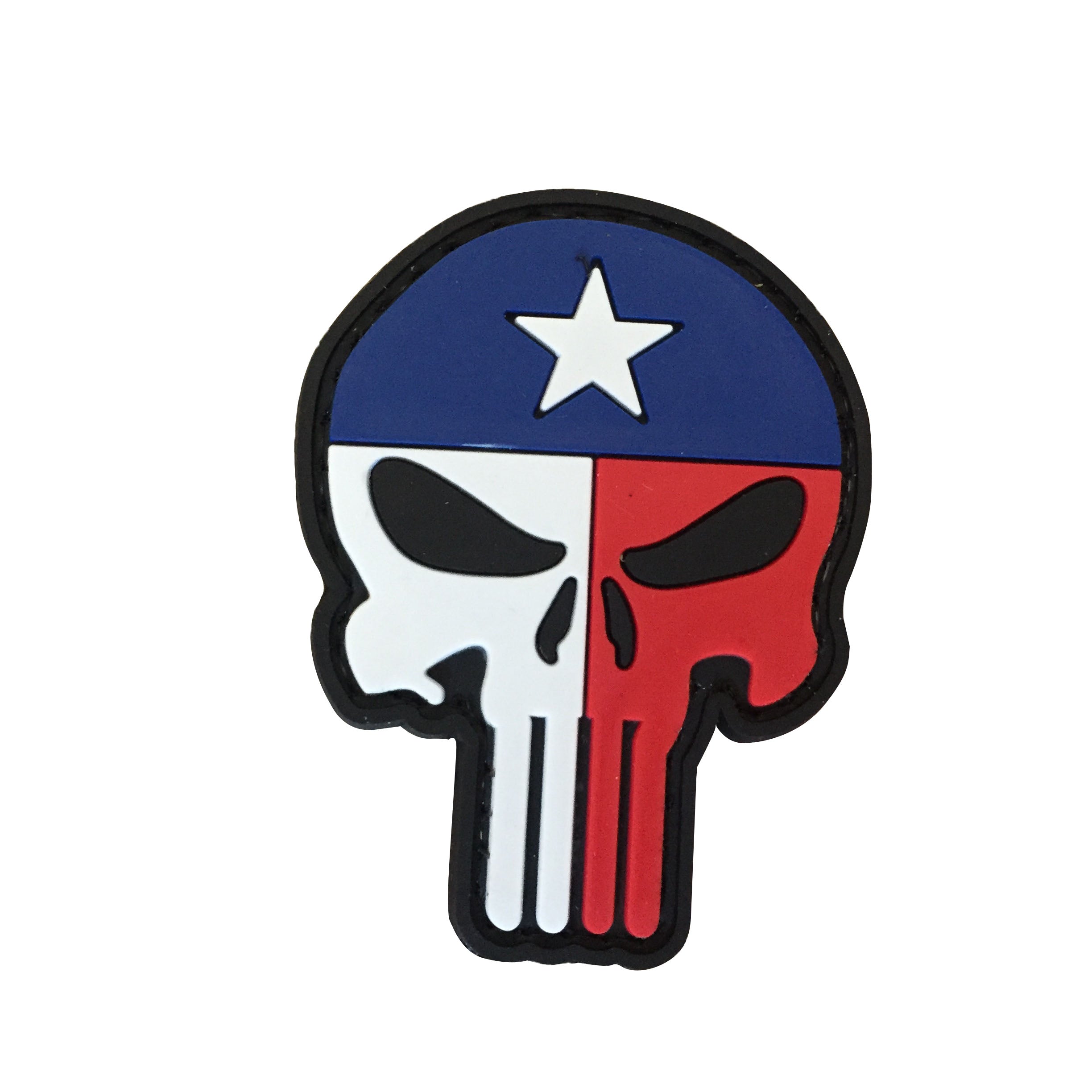 Tactical Skull Texas Flag - PVC Patch