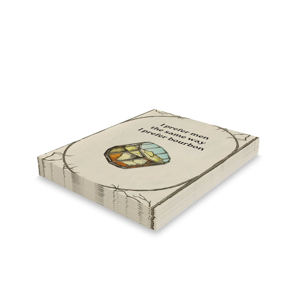 "I Prefer Bourbon" Funny Greeting Cards