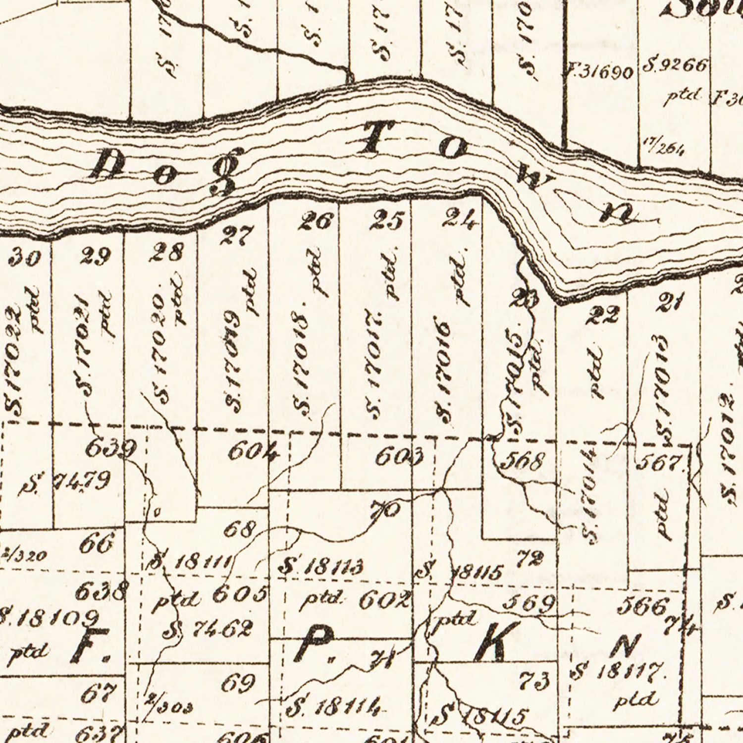 Vintage Map of Childress County, Texas 1891