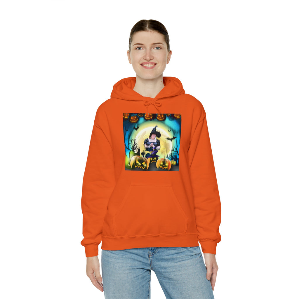 Scary Witch Unisex Heavy Blend™ Hooded Sweatshirt up to 5XL
