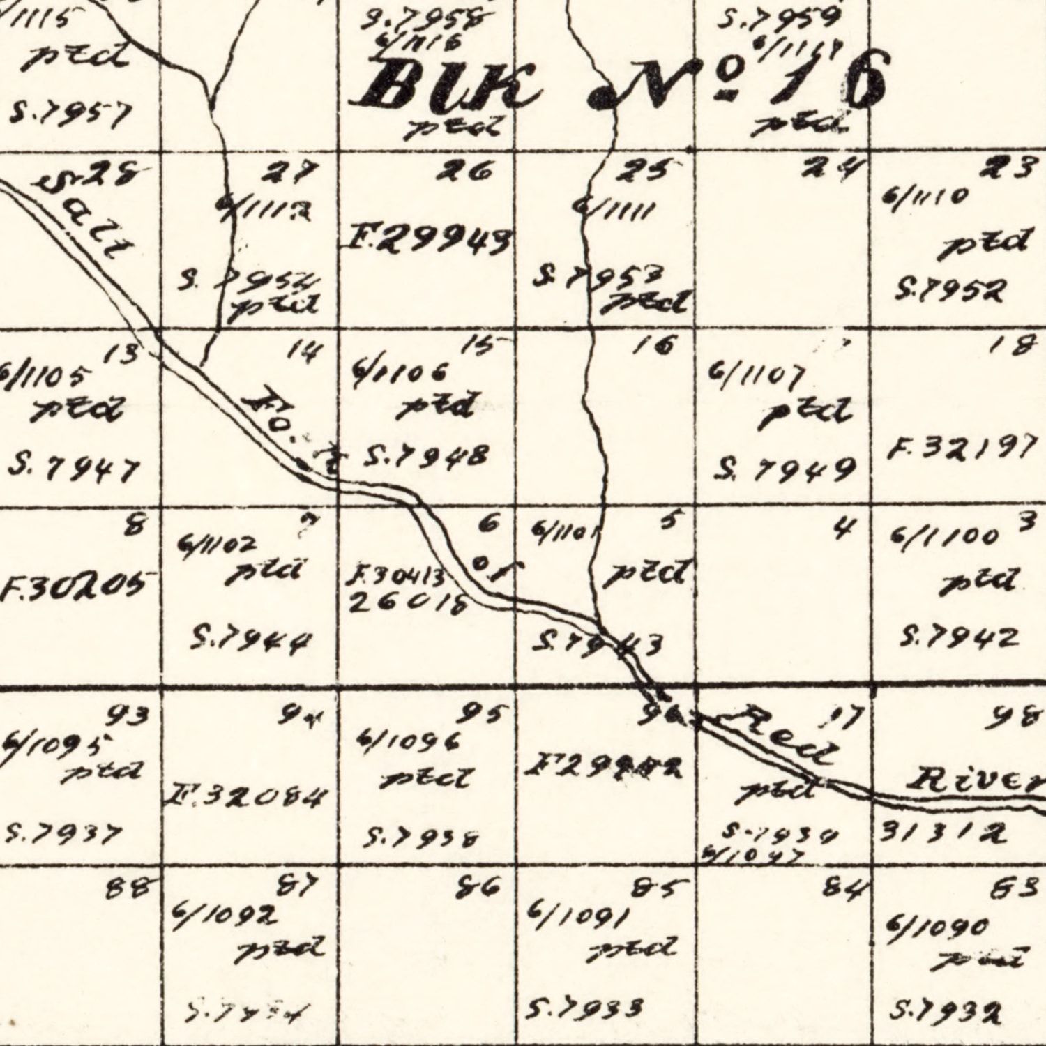 Vintage Map of Collingsworth County, Texas 1892