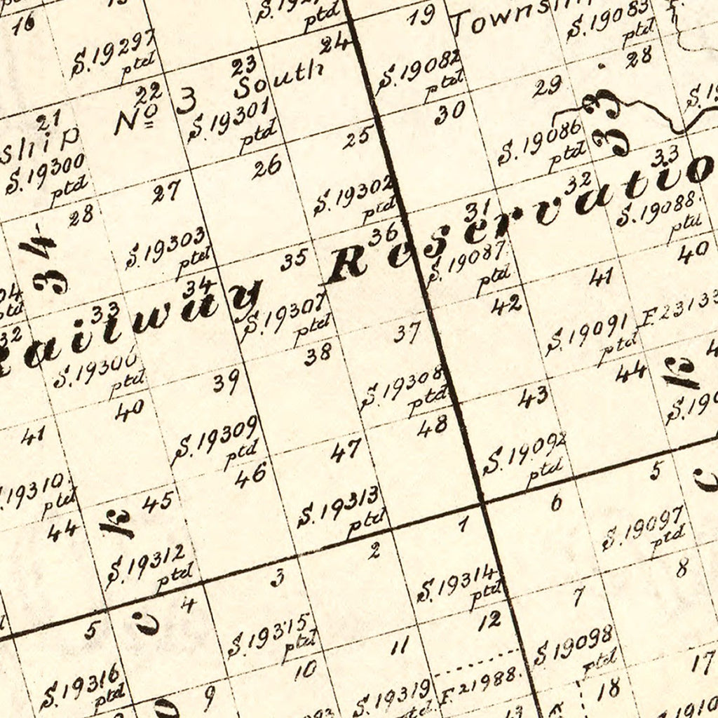 Vintage Map of Glasscock County, Texas 1888