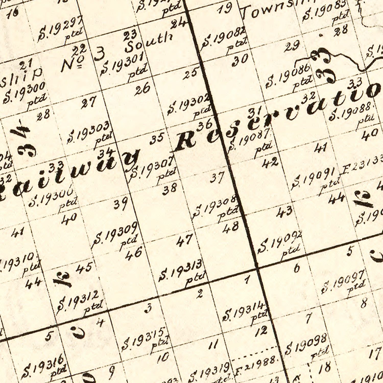 Vintage Map of Glasscock County, Texas 1888