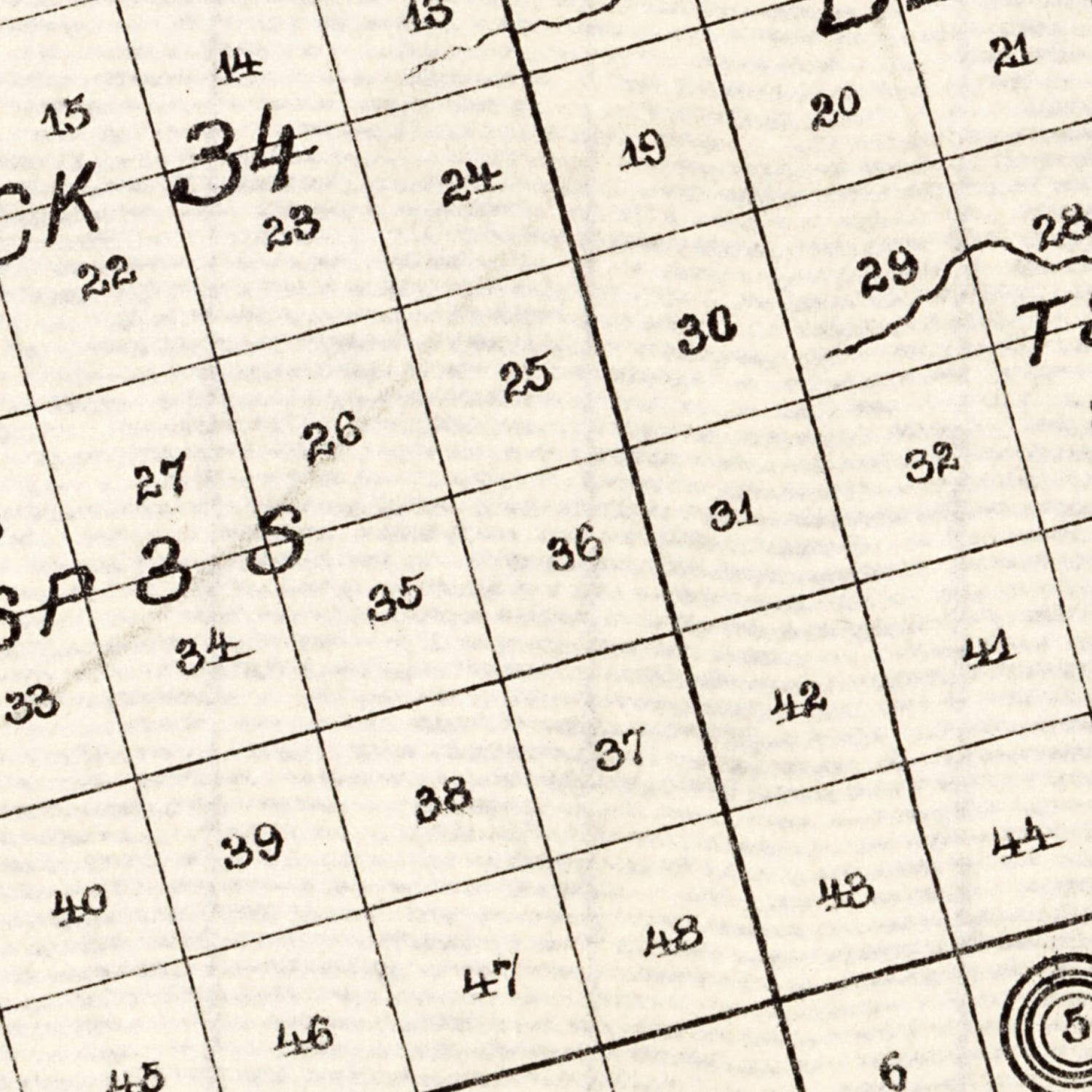 Vintage Map of Glasscock County, Texas 1890