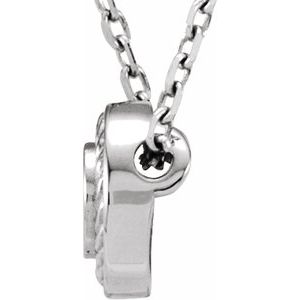 Platinum 1/10 CTW Natural Diamond 16" Necklace