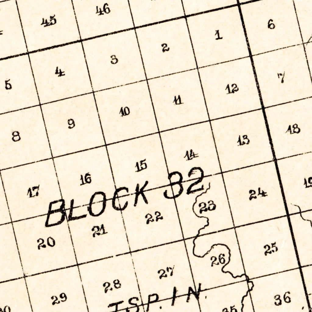 Vintage Map of Howard County, Texas 1890