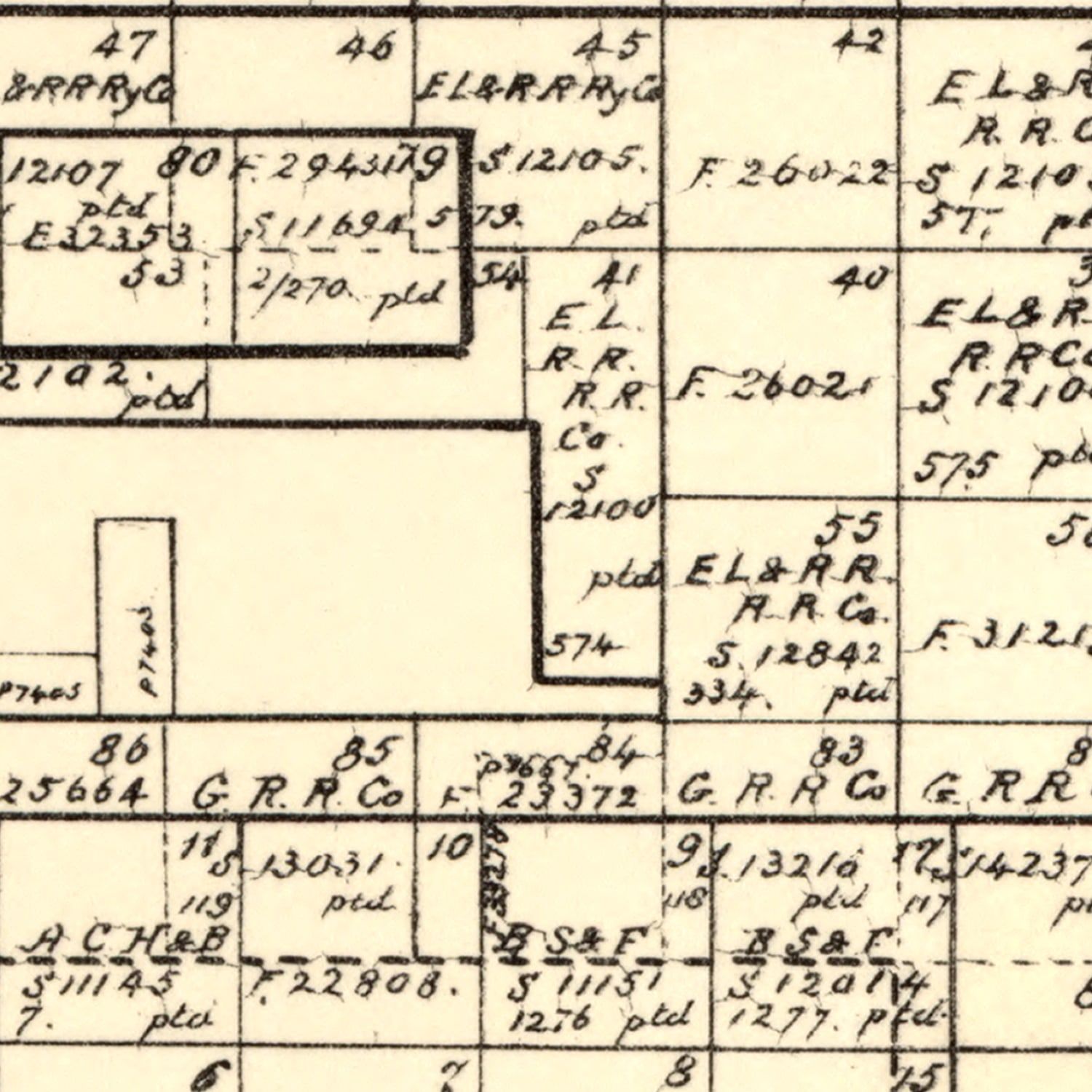 Vintage Map of Floyd County, Texas 1892