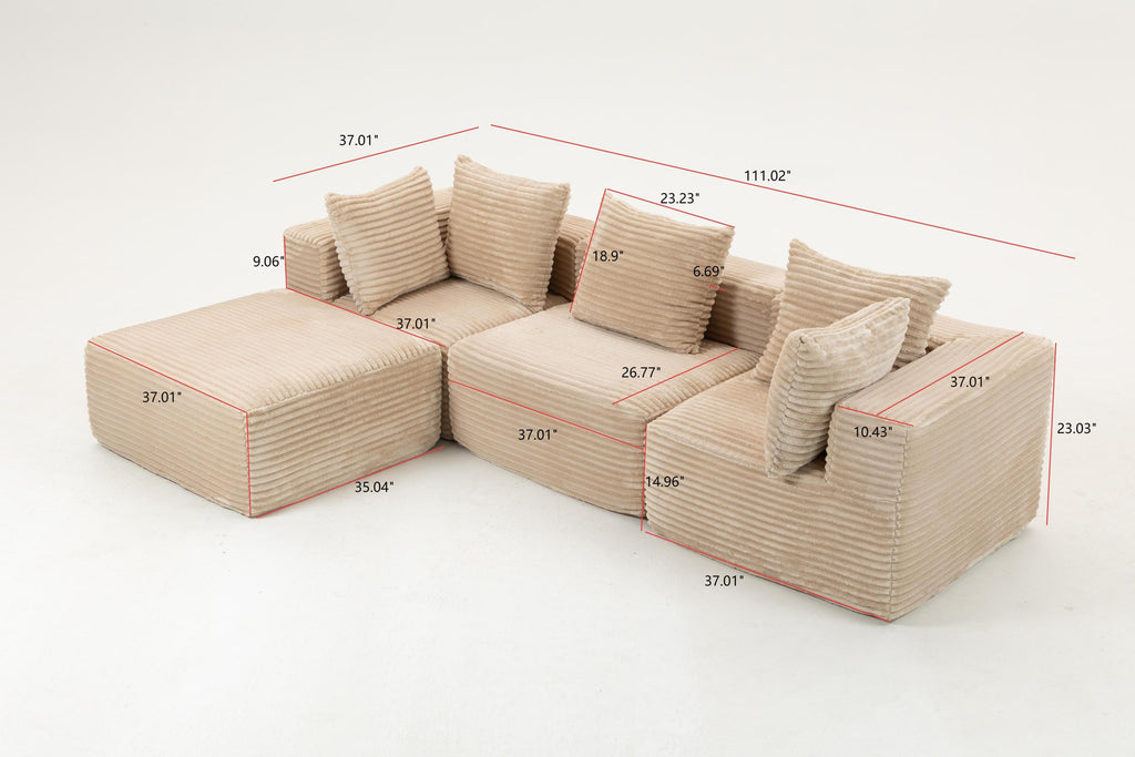 Compressed Sofa:Magic Cube Sofa-YKX-33001-Beige