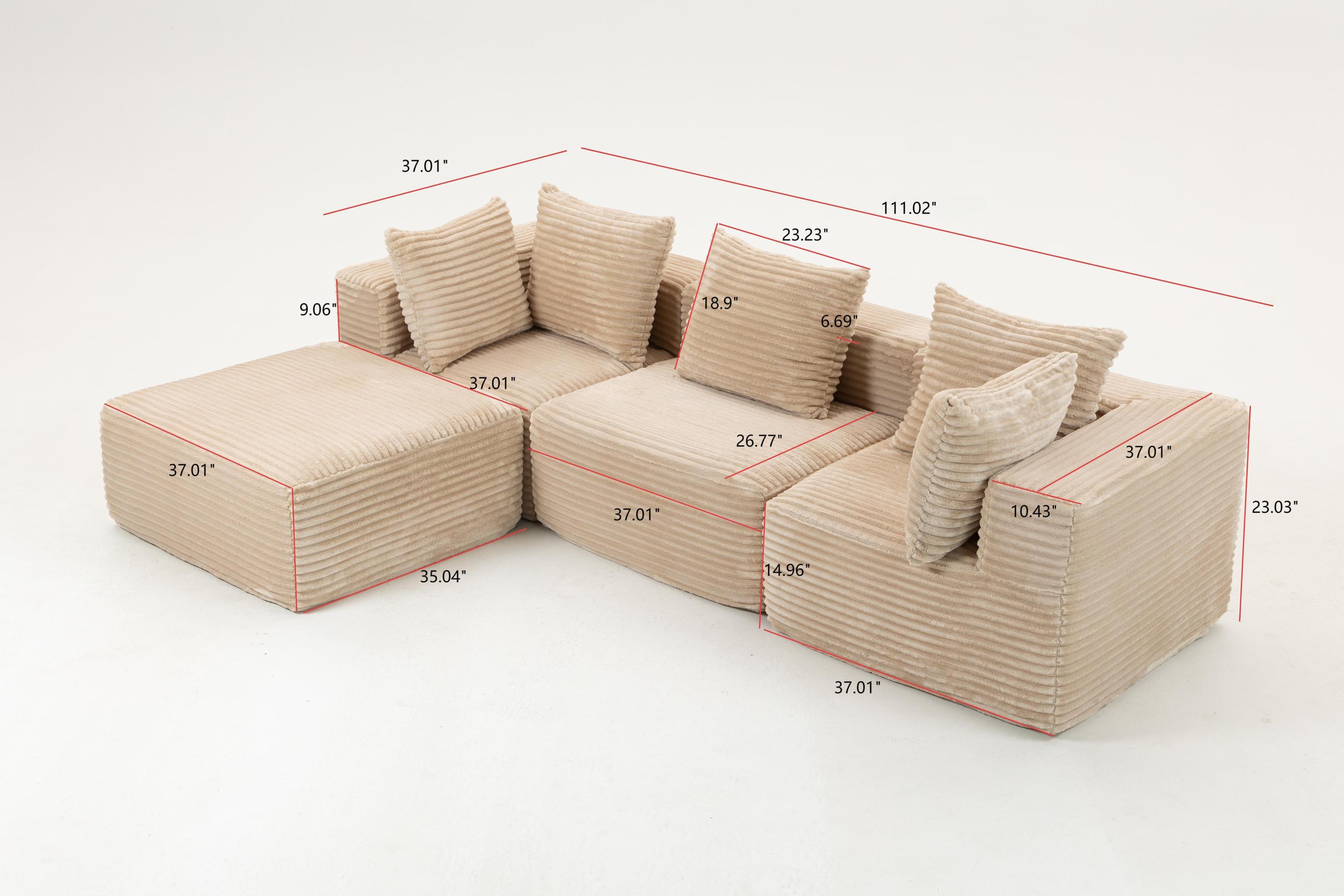 Compressed Sofa:Magic Cube Sofa-YKX-33001-Beige