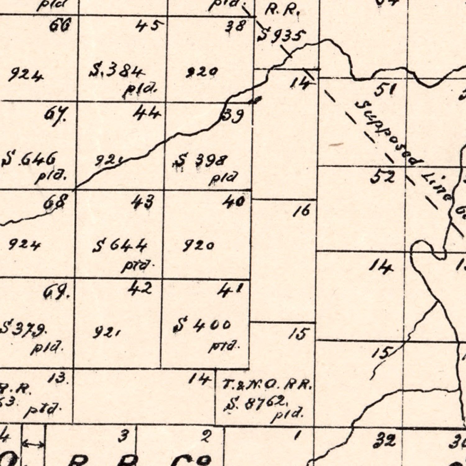 Vintage Map of Jones County, Texas 1879